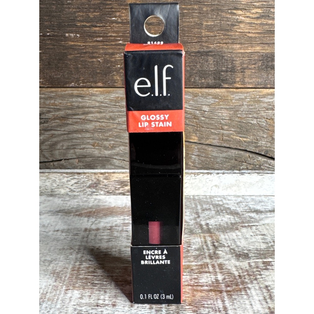 e.l.f. Glossy Lip Stain Shade Power Mauve Everyday Pink NIB MSRP $12